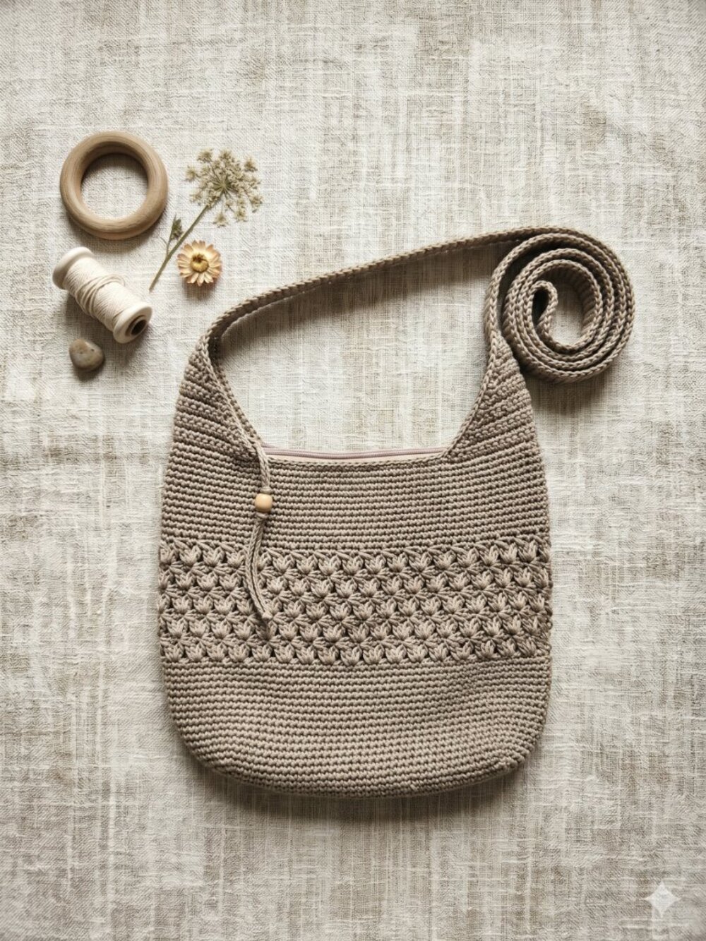 Vintage Crochet Shoulder Bag